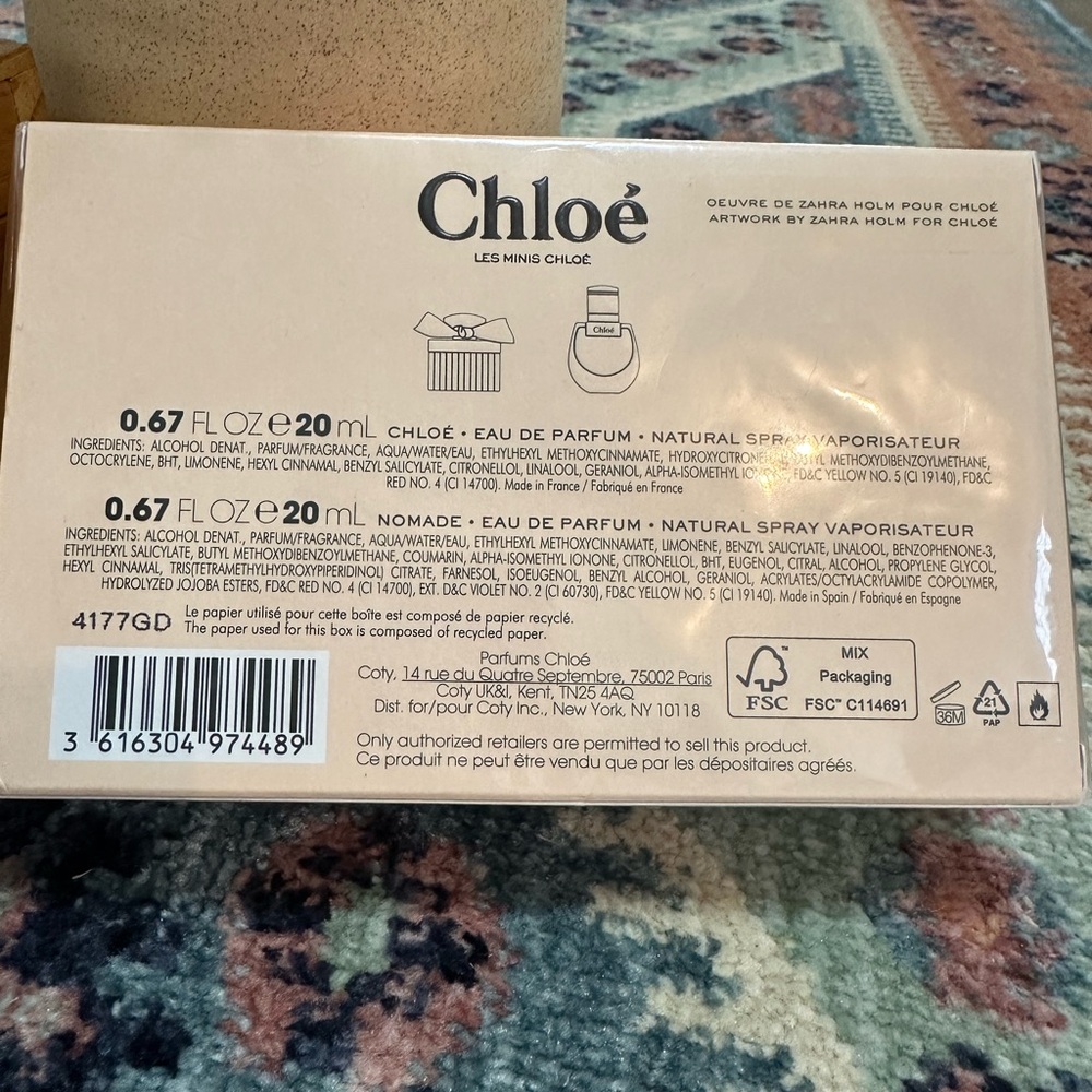 New Chloe Les Wome’s Perfume Gift Set Minis 2 x 0.67 oz Eau de Parfum - Picture 10 of 16